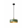 Luster na sajli HAKI 1xE27/60W/230V zelena/crna/sjajni hrom