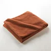 Rdeča/oranžna odeja iz flisa 180x220 cm Curly Wooly – douceur dintérieur