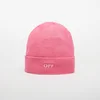 Kapa OFF-WHITE KIDS Off Stamp Clear Beanie Fuchsia/ White II