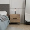 Hanah Home Noćni ormarić Kmd-1720-Oo-1, 55x59x44 cm, Orah