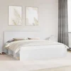vidaXL vidaXL Konstrukcija postelje Bela 200 x 200 cm Masivno borovo les, (5000103325)