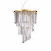 Ideal Lux - Kristalni luster na sajli CARLTON 12xE14/40W/230V, prečnik 50 cm, zlatne boje