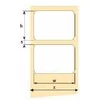 Samolepilne etikete OEM 100 mm x 50 mm, bel papir, cena za 1000 kosov