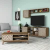Hanah Home Set TV komoda i klub sto Inci, 4 komada, Orah-beli