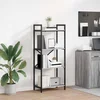 Polica Siva Sonoma 56 x 34 x 133,5 cm Konstruirano drvo