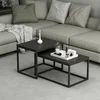 Hanah Home Set klub stolova, 2 komada Leka Crni