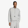 Mikina adidas Equipment Spacer HALF-ZIP Medium Grey Heather XXL