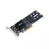 Synology Dual M.2 (2280/2260/2242) SSD adapter card for better SSD caching, PCIe 2.0 x8, Low Profile (M2D18)