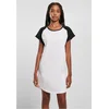 Womens Raglan Tee dress white/black