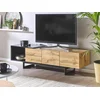 TV-omarica Berwyn 527 Svetla les, Črna, 160x44x39cm