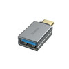 HAMA Adapter USB-OTG, vtič USB-C - Vtičnica USB, USB 3.2 Gen 1, 5 Gbit/s, alu