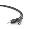GEMBIRD Audio kabl 3.5mm/3.5mm, M/F 1,5 m 3,5mm crni