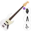 SX SJB62 SET Olympic White Električna bas gitara