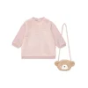 Mayoral Pletena obleka 2919 Roza Regular Fit