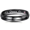 Prsten His Queen - Crna / 52mm KP32132