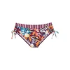 VENICE BEACH Bikini hlačke cijansko modra / oranžna / bordo / bela