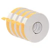 Vidaxl Samolepilni pena trak 4 szt. Bela 30mm x 5m CR pena