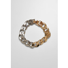 Two-tone bracelet - gold and silver colors