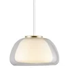Nordlux - Luster na sajli JELLY 1xE27/40W/230V bela/prozirna, prečnik 39 cm