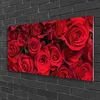 tulup.si Slika na steklu Red roses flowers narava 120x60 cm 4 obešalnika