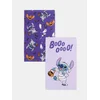 Sinsay - Set pamučnih peškira za ruke sa motivom Noći veštica Stitch 2 pack - ljubičasto