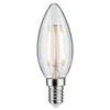 Paulmann LED sveča E14 2W 3.000K prozorna DC 24V - jasno - Steklo