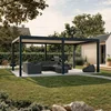 Bioklimatska pergola Ancora Samostoječa, 4 x 6 m, Antracit-bela, Električni