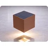 V-TAC LED solarna stenska svetilka s PIR senzorjem 9W, 800lm, CCT, IP65, rjavo-rdeča CORTEN