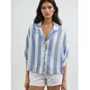 Busem Bluza Hemden modra