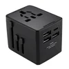 Potovalni adapter Techsuit HHT520 EU/UK/AUS/US, 3x USB + 1x USB-C - črn