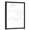 Plakat skrivnostna mačka - 60x90 silver