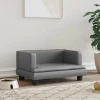 Krevet za pse sivo 60x40x30 cm od umjetne kože