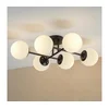 Brilagi - Plafonski luster MALONY 6xE14/20W/230V crni