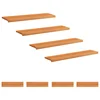 Vidaxl Stopnice 8 kos 120 x 25 x 2 cm Svetlo rjava Trda bukovina