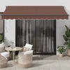 vidaXL vidaXL Avtomatsko zložljiva tenda rjava 350x250 cm, (21366852)