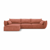 Rdeč kotni kavč (levi kot) Vanda - Mazzini Sofas