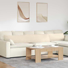 Jastučići za sofu 2 pcs Bež 200 x 40 cm tkanina