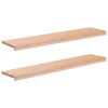vidaXL Stopnice 2 kos 110 x 30 x 2 cm Naravna Trda bukovina