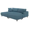 UPPAKRA Modularna sofa trosed, s lenjivcem, levo sa stoličicom/Axvall tamnosiva-plava
