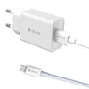 DEVIA Punjač Smart Series/ PD Quik/ Set 20W Lightning/ bela