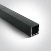 ALUMINIJASTI PROFIL 2m + ČRNI PC difuzor DM7912/B/B