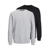 JACK & JONES Majica Bradley pegasto siva / črna