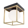 JULIET PLAFONSKA LAMPA E14 /IP20/MESING & CRNA