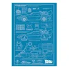 Fanattik Back to the Future Time Machine Blueprint Art Print ( 070957 )