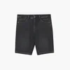 Cropp - Denim kratke hlače z učinkom pranja - črna
