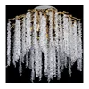 Plafonski luster 6xE14/60W/230V + 3xLED/3W, prečnik 54 cm, zlatna