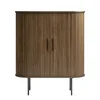 Rjava omarica v hrastovem dekorju 100x118 cm Nola – Unique Furniture
