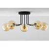 Jupiter 2038 - Luster na šipci BURANO 5xG9/10W/230V crna/zlatna/bež