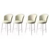 HANAH HOME Set 4 barske stolice Fora Cream White