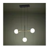Eglo 390177 - Luster na sajli PAZ 3xE14/40W/230V zlatan/crn